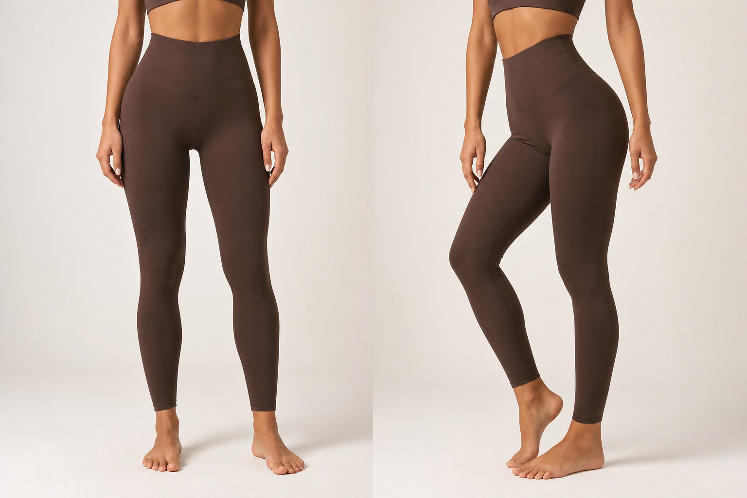 Sculpting Compression Leggings high-waist mocha tone