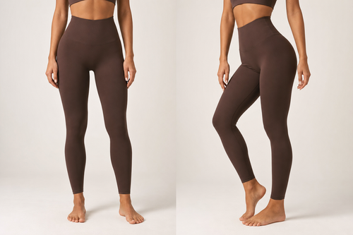 Sculpting Compression Leggings high-waist mocha tone